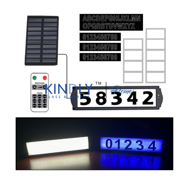 Solar House Number Light