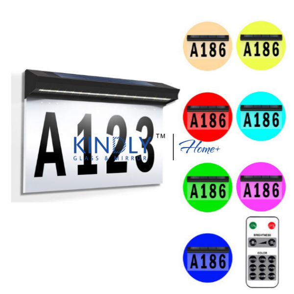 Solar House Number Light