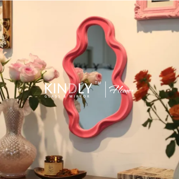 Cute Cloud Shaped colorful Wall Mirror